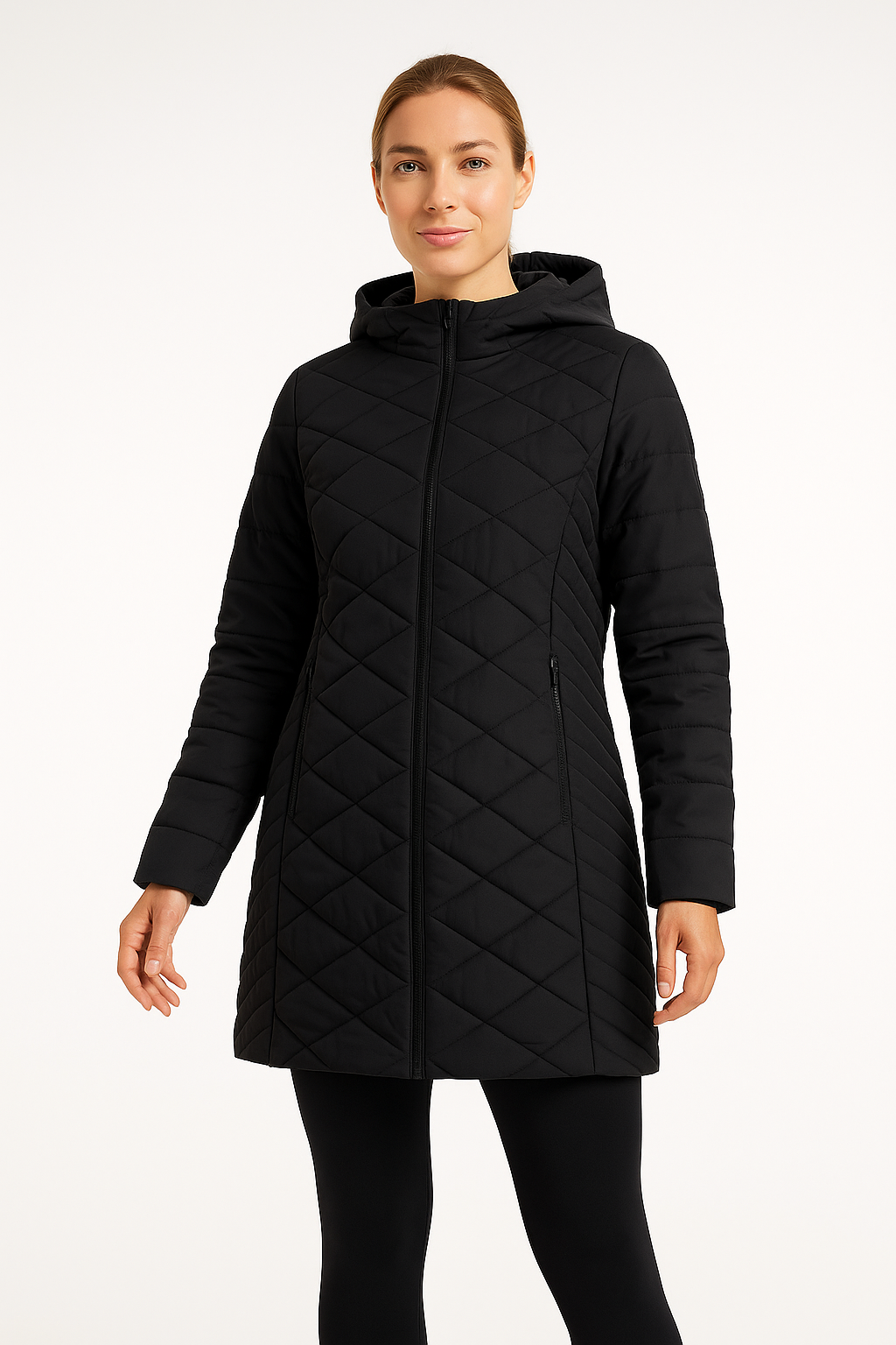 Margot | Quilted Hooded Long Puffer Jacket
