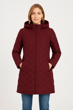 Margot | Quilted Hooded Long Puffer Jacket