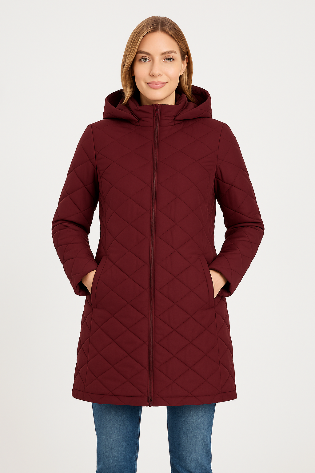 Margot | Quilted Hooded Long Puffer Jacket