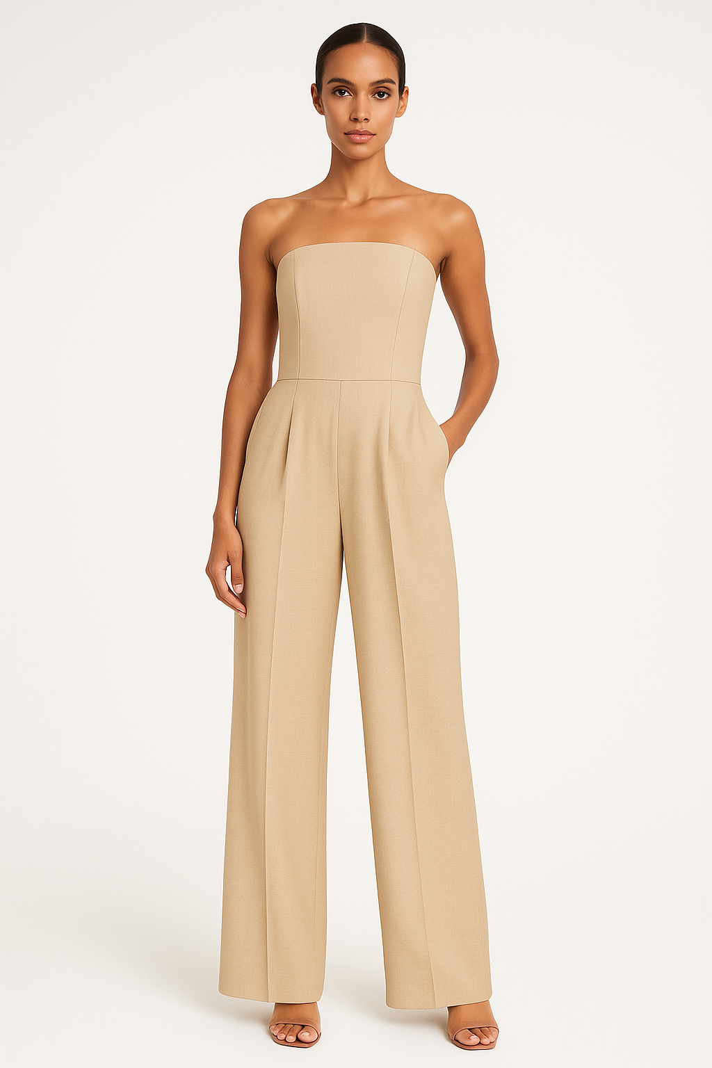 Nataly | Wide-Leg Tailored Jumpsuit