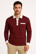 Roberto Russo | Colour-Block Long Sleeve Polo