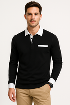 Roberto Russo | Colour-Block Long Sleeve Polo