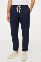 Theodore Willow | Linen-Blend Drawstring Trousers