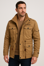 Orion | Detachable Hood Fleece-Lined Cotton Jacket