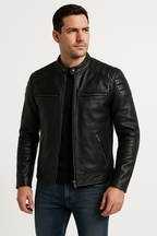 Atlas | Genuine Cowhide Leather Motorcycle Jacket