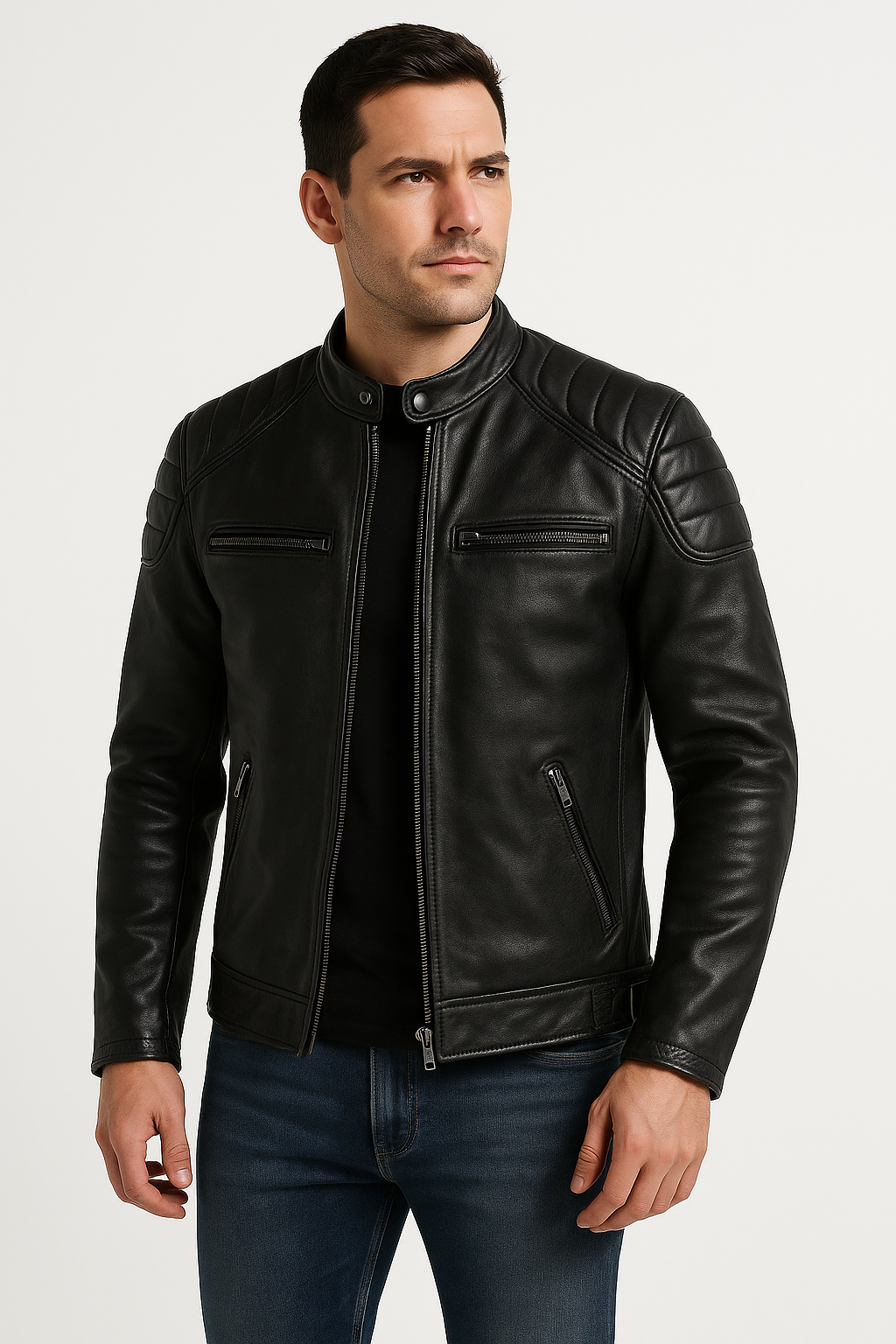 Atlas | Genuine Cowhide Leather Motorcycle Jacket