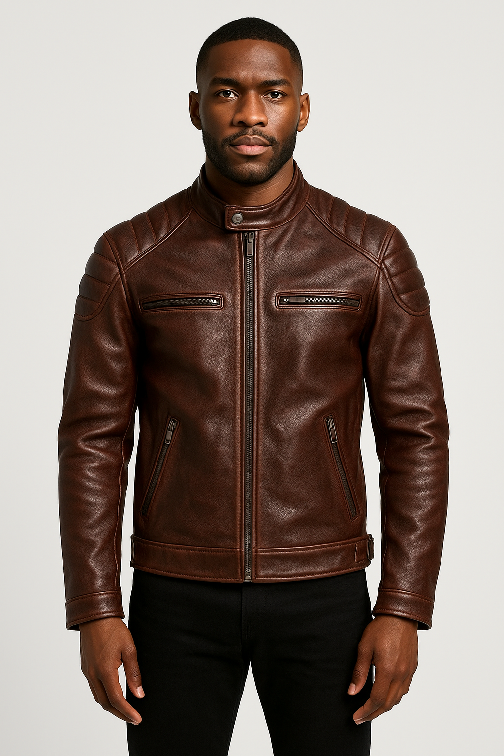 Atlas | Genuine Cowhide Leather Motorcycle Jacket