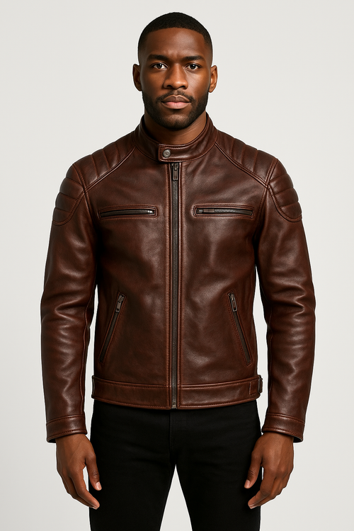 Atlas | Genuine Cowhide Leather Motorcycle Jacket