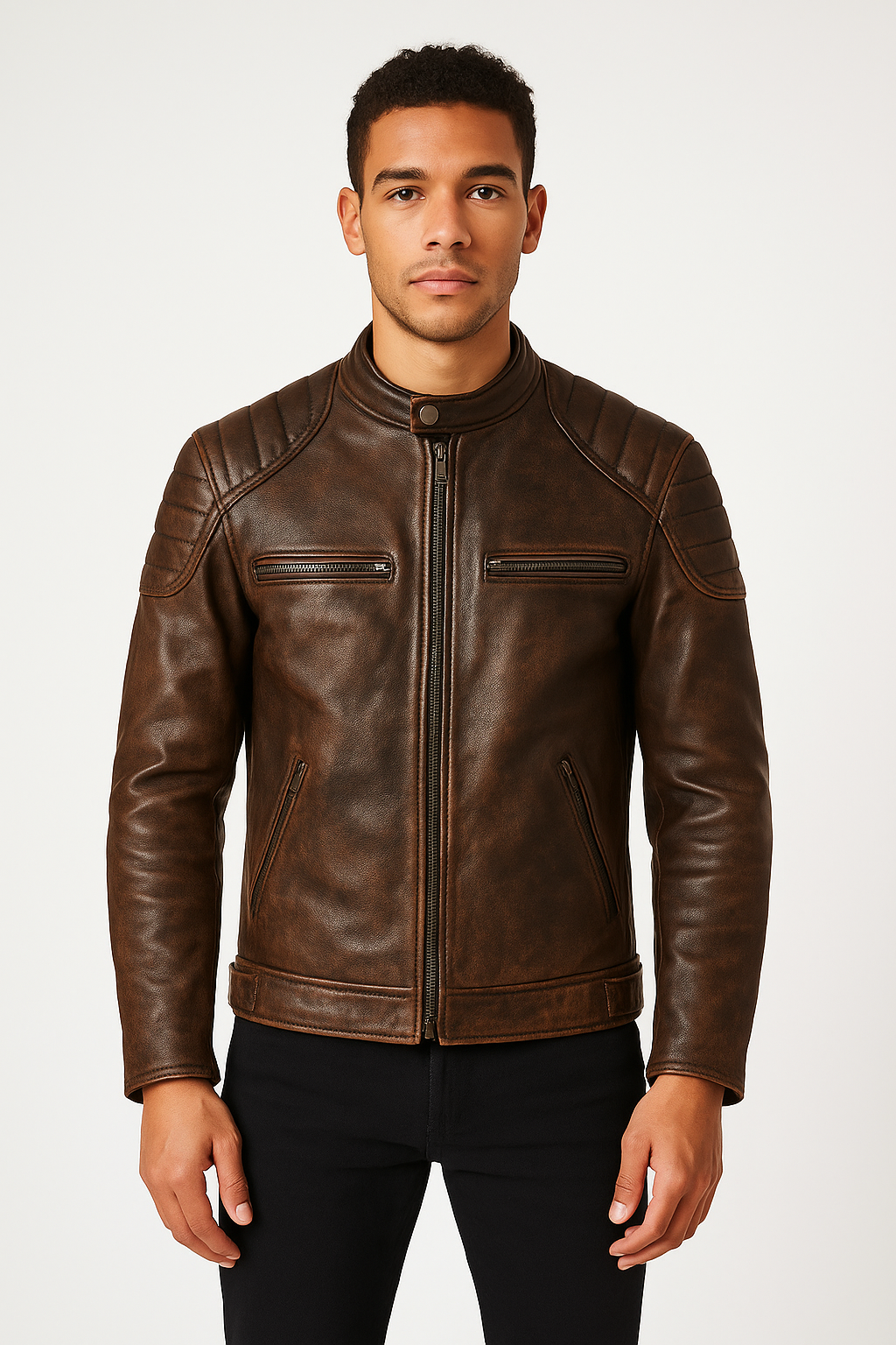 Atlas | Genuine Cowhide Leather Motorcycle Jacket
