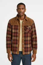 Camden | Plaid Fleece-Lined Shirt Jacket