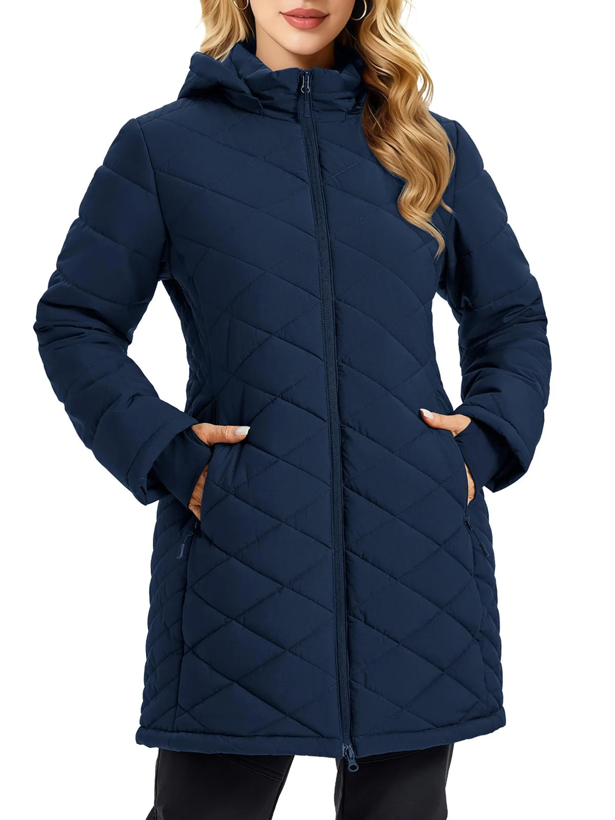 Margot | Quilted Hooded Long Puffer Jacket