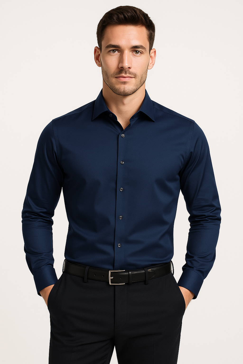 Button-Down Long Sleeve Casual Shirt