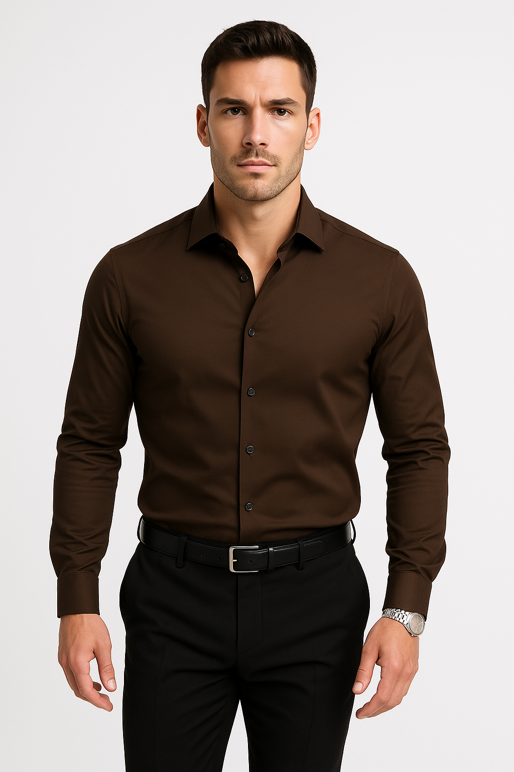 Button-Down Long Sleeve Casual Shirt