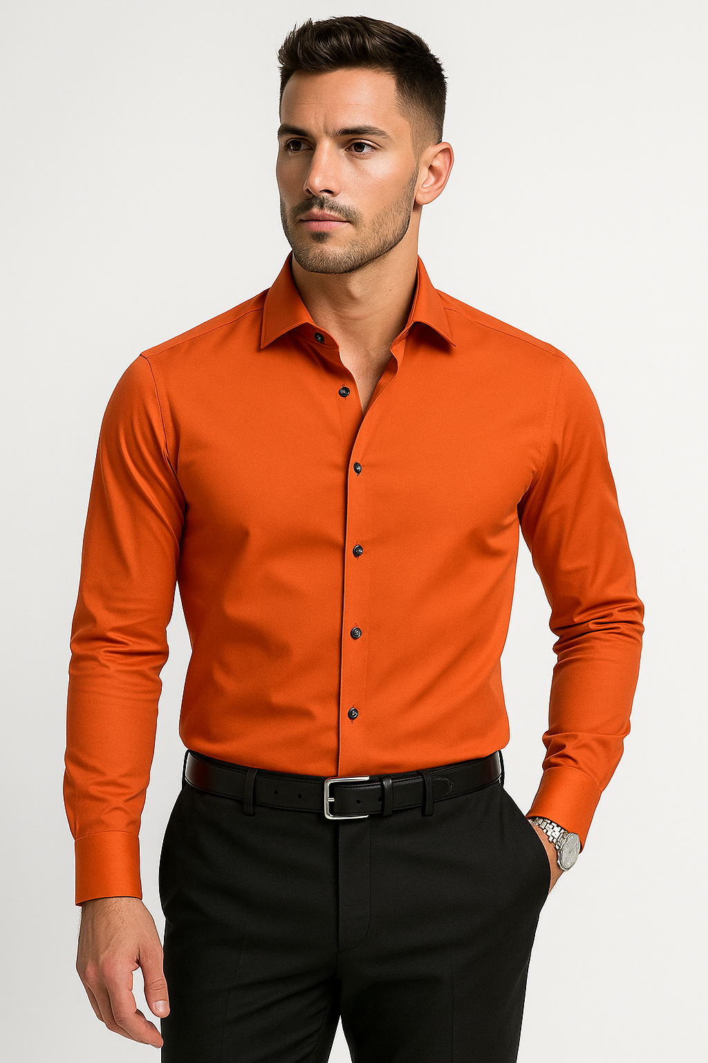 Button-Down Long Sleeve Casual Shirt