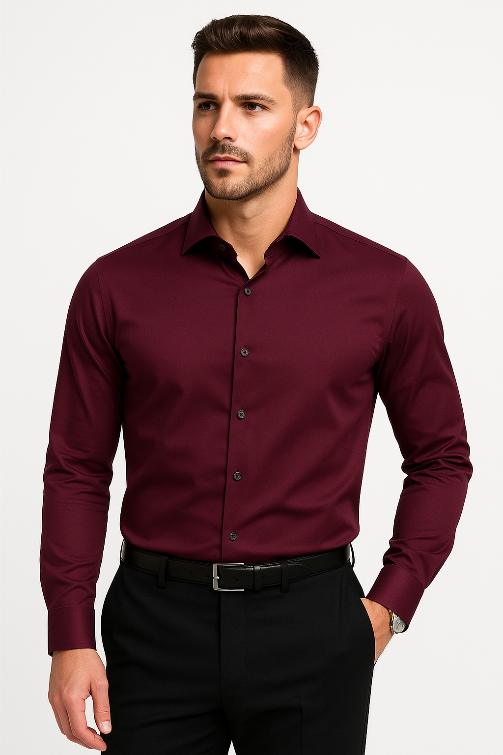 Button-Down Long Sleeve Casual Shirt